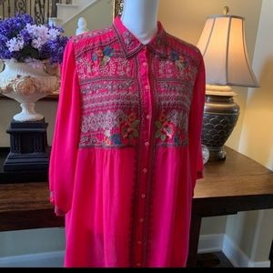 Johnny Was button up blouse